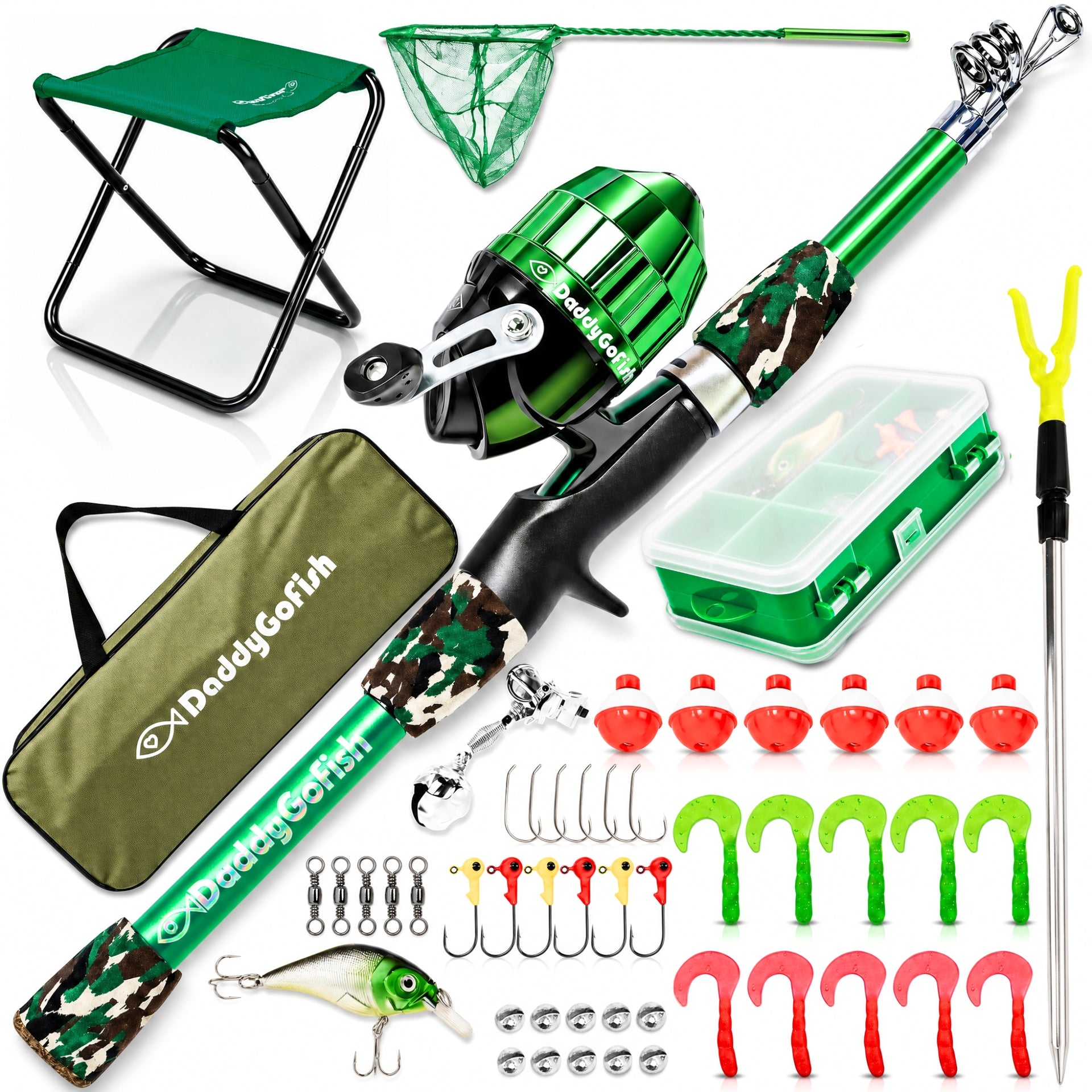 amazing fishing pole with tackle box fully loaded cheap BKK OCD System Power Kit hiking and travel SOUUXIU Kids Fishing Pole Kit