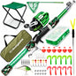 Kids Fishing Pole - Rod Reel Combo Tackle Box Starter Set - First Year Small Dock Gear Kit for Boys Girls Toddler Youth Age Beginner Little Children Junior Anglers