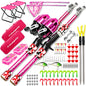 Kids Fishing Pole - Rod Reel Combo Tackle Box Starter Set - First Year Small Dock Gear Kit for Boys Girls Toddler Youth Age Beginner Little Children Junior Anglers