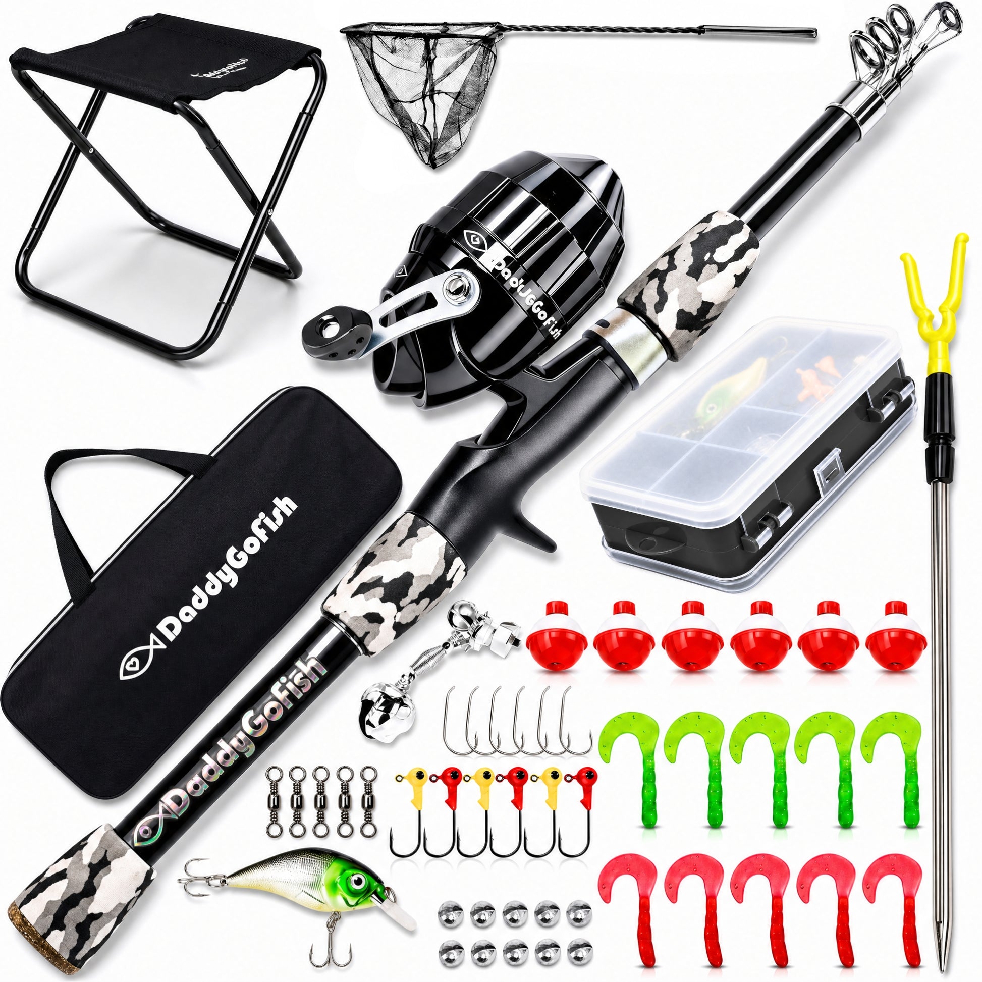 fishing pole and tackle box combo Kids - Rod Reel Starter Set and accessories thoughtfully curated to enhance your chances of success Kids Fishing Pole Rod Reel
