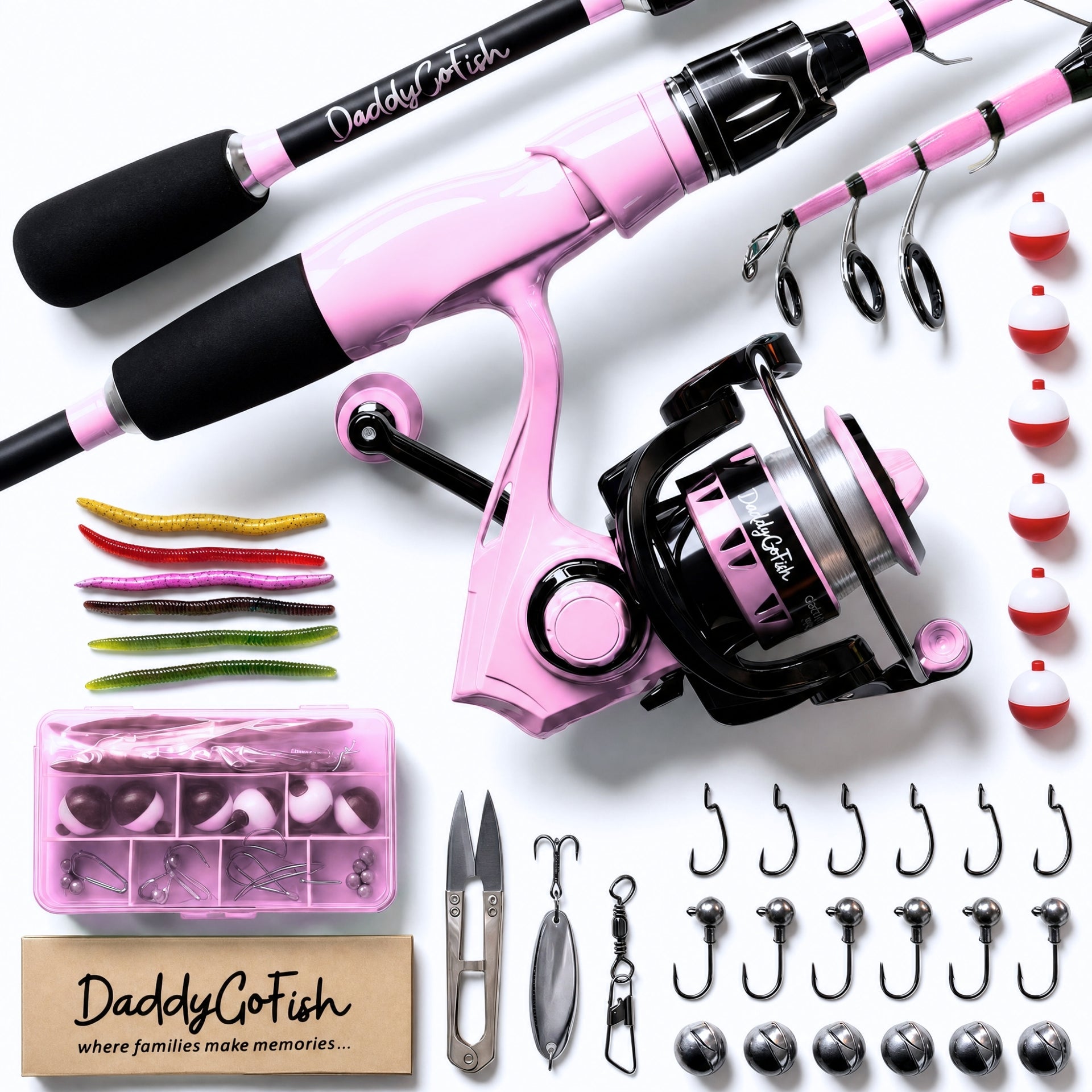 Kids Fishing Pole Set