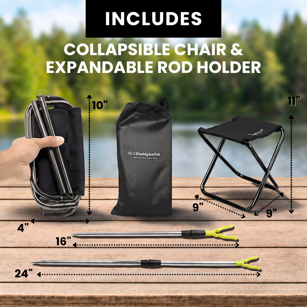 Kids Fishing Pole - Rod Reel Combo Tackle Box Starter Set - First Year Small Dock Gear Kit for Boys Girls Toddler Youth Age Beginner Little Children Junior Anglers