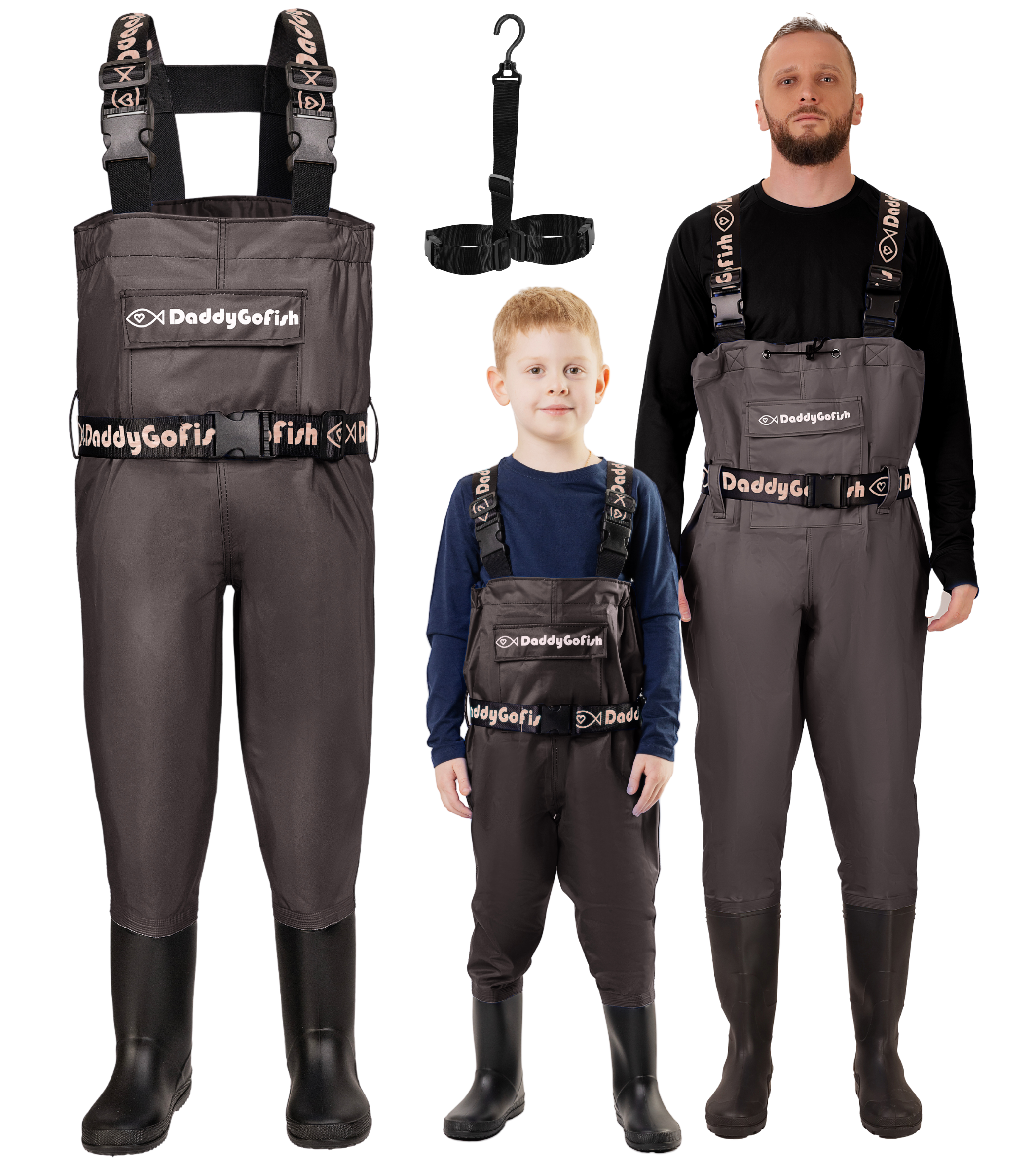 Chest Waders for Kids and Adults, Fishing and Hunting Waders with a Pocket and a Wader Hanger