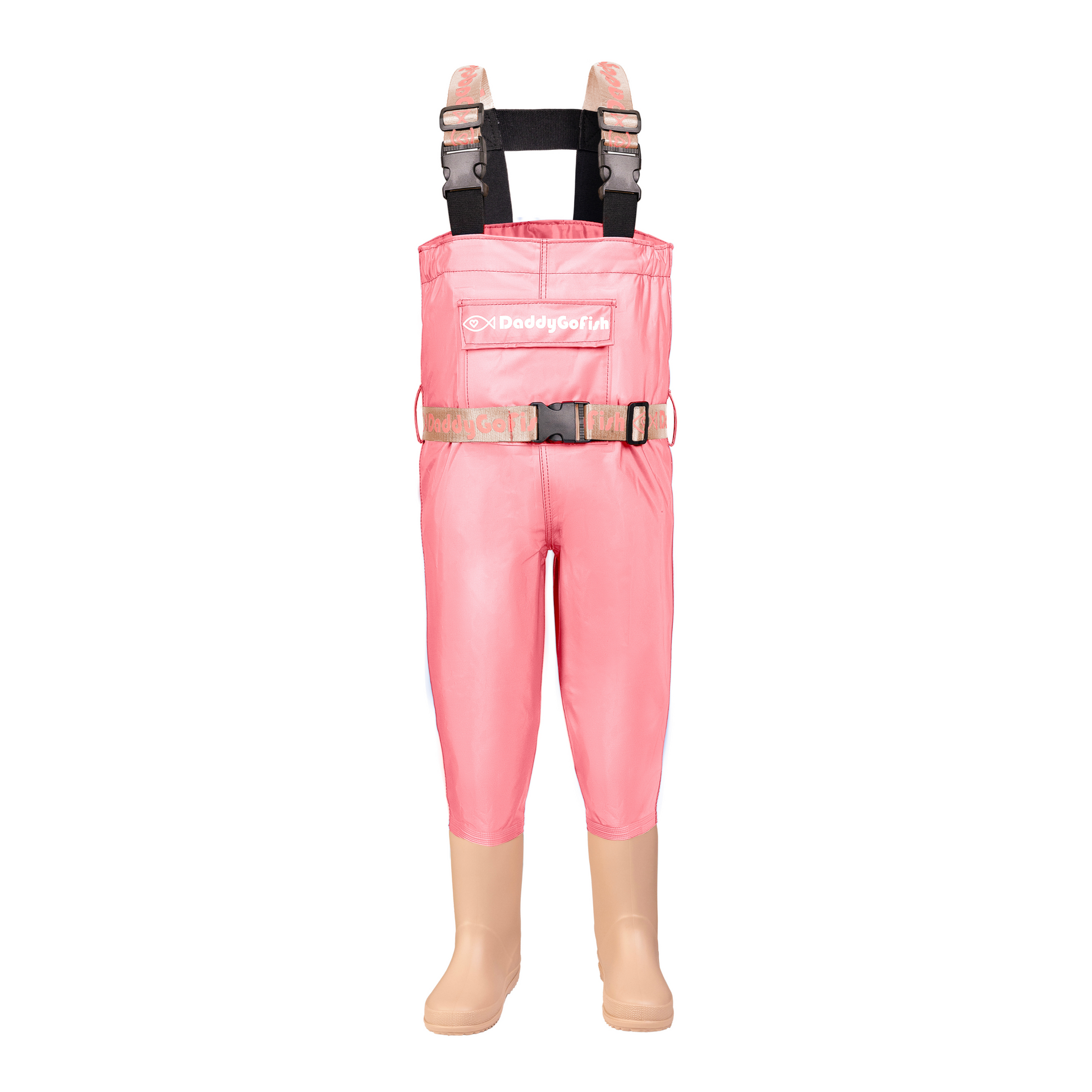 PVC Chest Waders for Kids, Pink Fishing and Hunting Waders