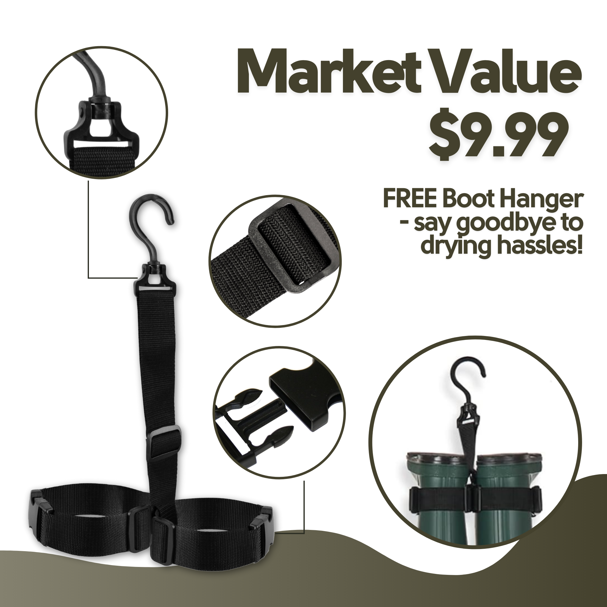 Chest Waders for Kids and Adults, Fishing and Hunting Waders with a Pocket and a Wader Hanger