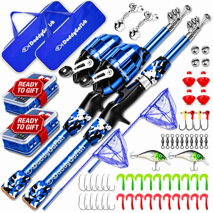 Kids Fishing Pole for Boys, Girls & Youth Age, Toddler Fishing Pole Set Kit